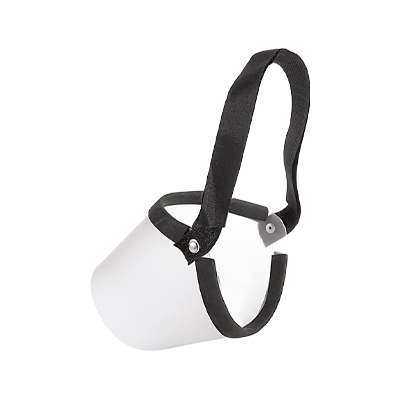 Focinheira Dog Jireh para Cães Branco e Preto 1