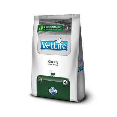 Ração Vet Life Natural Obesity para Gatos Adultos 0,4kg