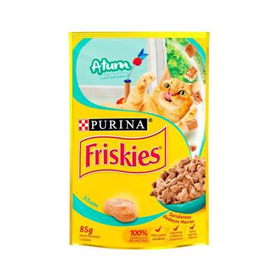 Ração Friskies Sachê para Gatos Adultos sabor Atum ao Molho 85g