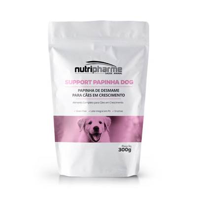 Papinha de Desmame Nutripharme Support Papinha Dog para Cães Filhotes 300g