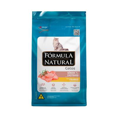 Ração Fórmula Natural para Gatos Sênior 7+ sabor Frango 7kg