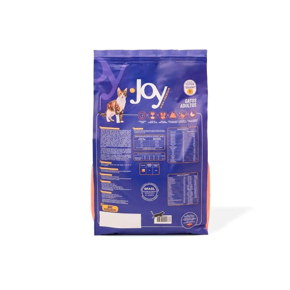 Ração Joy High Premium para Gatos Adultos Frango
