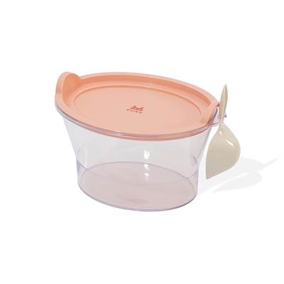 Porta Ração Fuzz Rosa para Gatos