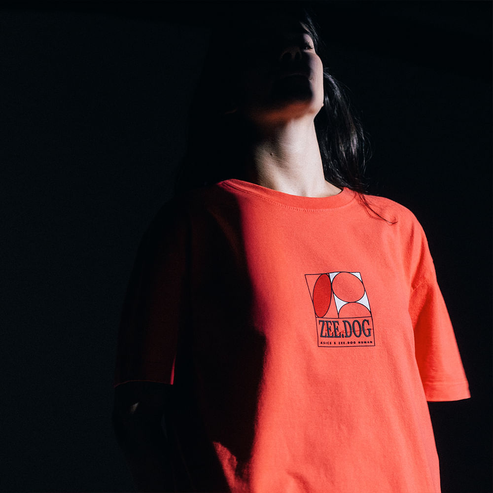 T-Shirt Wide ASICS x Zee.Dog Human Vermelho | Imagem 5