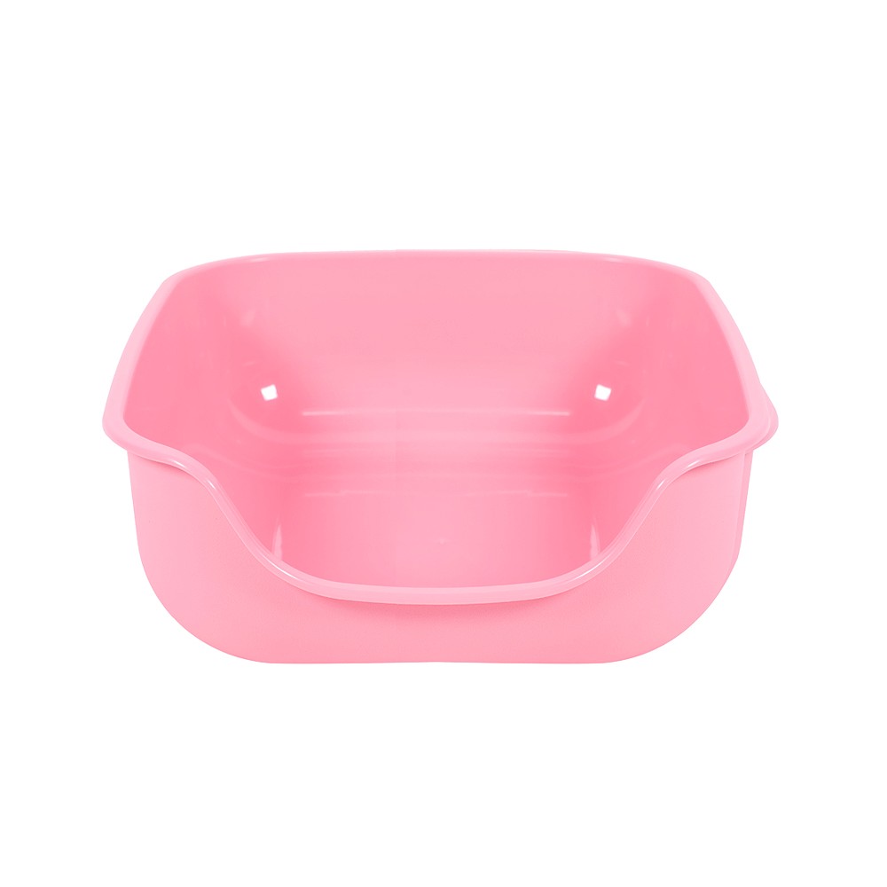 Bandeja Sanitária Pet Games Caixona de Areia Rosa para Gatos