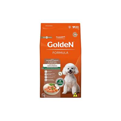 Ração Golden Fórmula para Cães Adultos Mini sabor Salmão 15kg