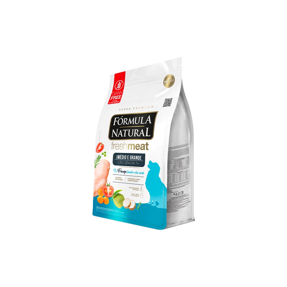 Ração Fórmula Natural Fresh Meat para Cães Sênior de Porte Médio e Grande