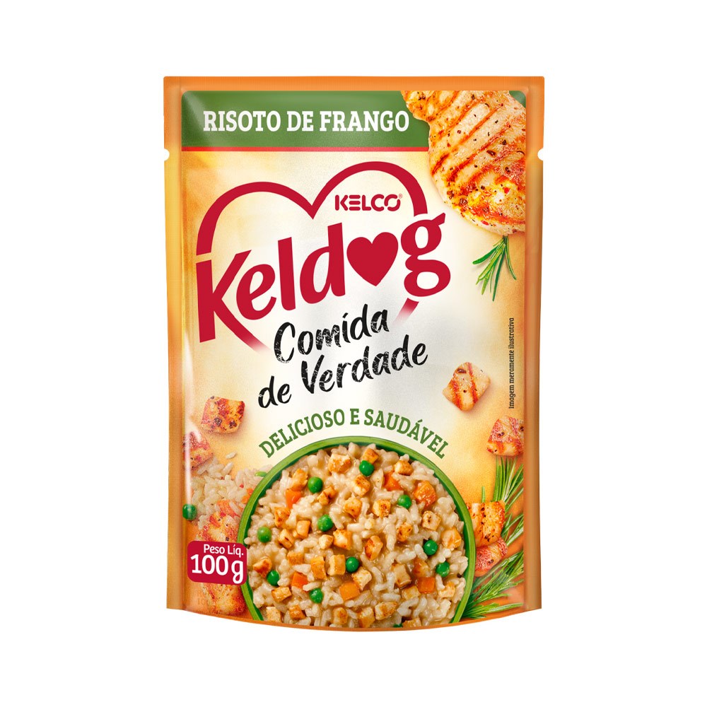 Ração Úmida Keldog Risoto de Frango para Cães