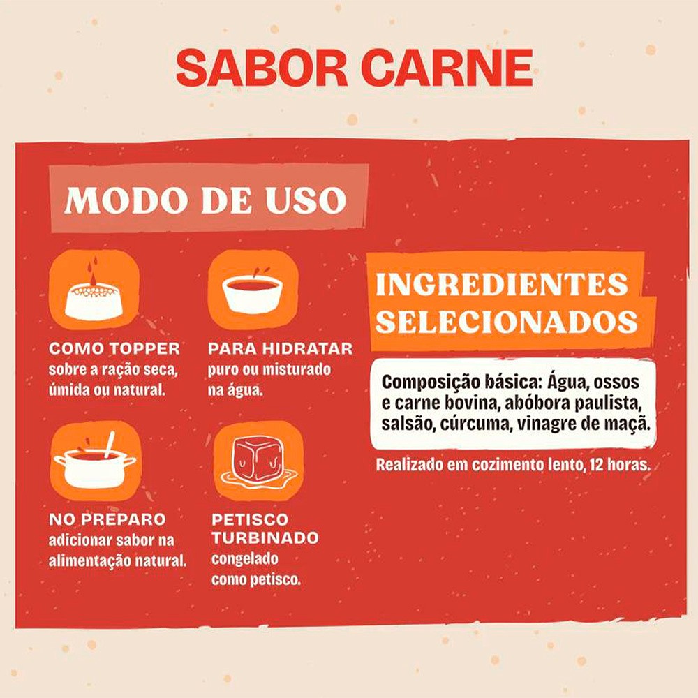 Sachê Caldos Olivia sabor Carne para Cães e Gatos