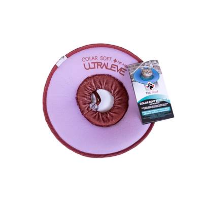 Colar Elisabetano Pet Med Ultraleve Soft Rosa e Bordô para Gatos