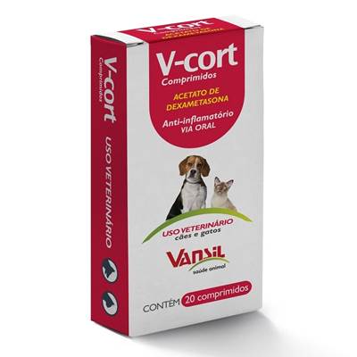 Anti-inflamatório V-Cort Vansil 200mg 20 comprimidos