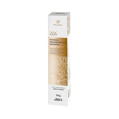 Pomada Vitallederm Skinreg para Cães e Gatos 