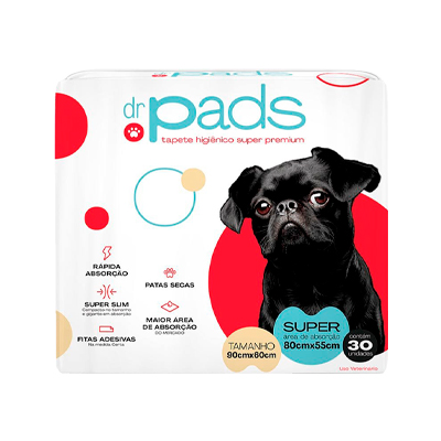 Tapete Higiênico Dr. Pads Slim 30 unidades