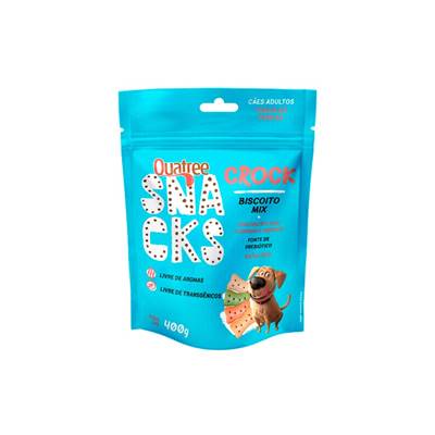 Snack Quatree Crock Mix para Cães 400g