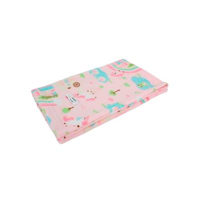 Manta Bonito pra Cachorro Soft Castelo Rosa para Cães e Gatos U