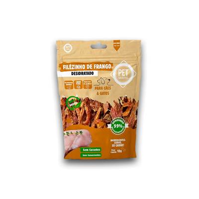 Snack Pet Saudável Filézinho de Frango Desidratado 10 g