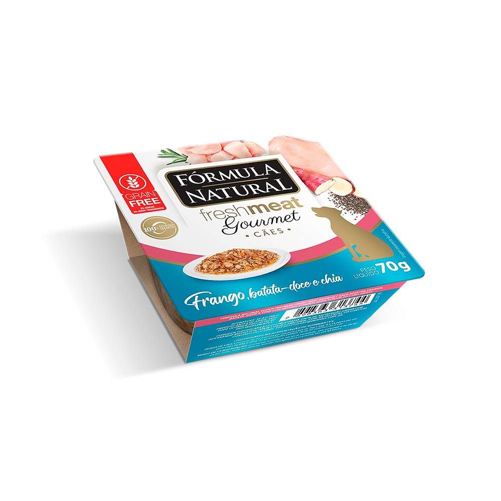 Ração Fórmula Natural Sachê Fresh Meat Gourmet para Cães sabor Frango 