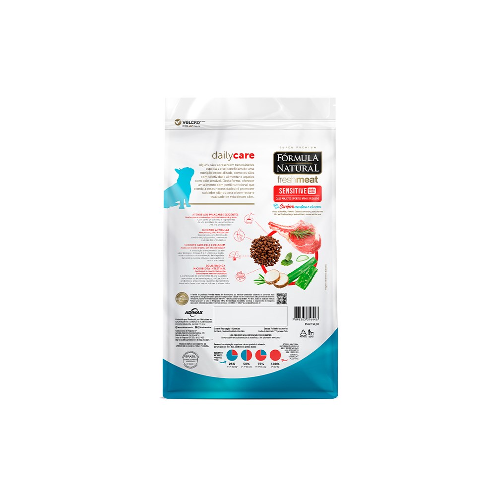Ração Fórmula Natural Fresh Meat para Cães Sensíveis de Porte Mini