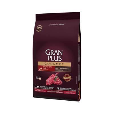 Ração GranPlus Gourmet para Cães Filhotes de Porte Mini sabor Ovelha e Arroz 10,1kg