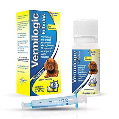 Medicamento Vermilogic para Cães Filhotes 