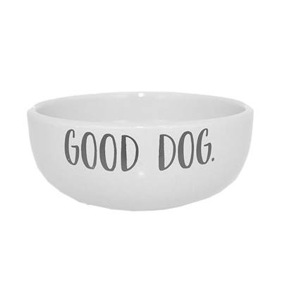 Comedouro Pet Injet Cerâmica Good Dog Branco para Cães 700ml