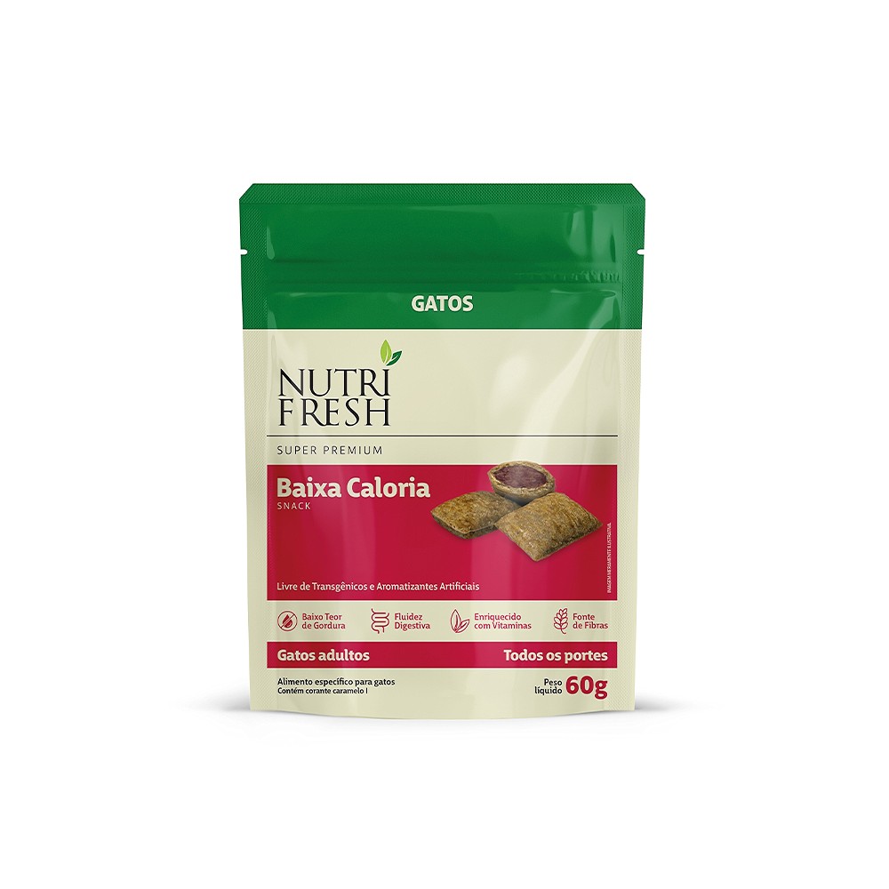 Snack para Gatos Nutrifresh Baixa Caloria 