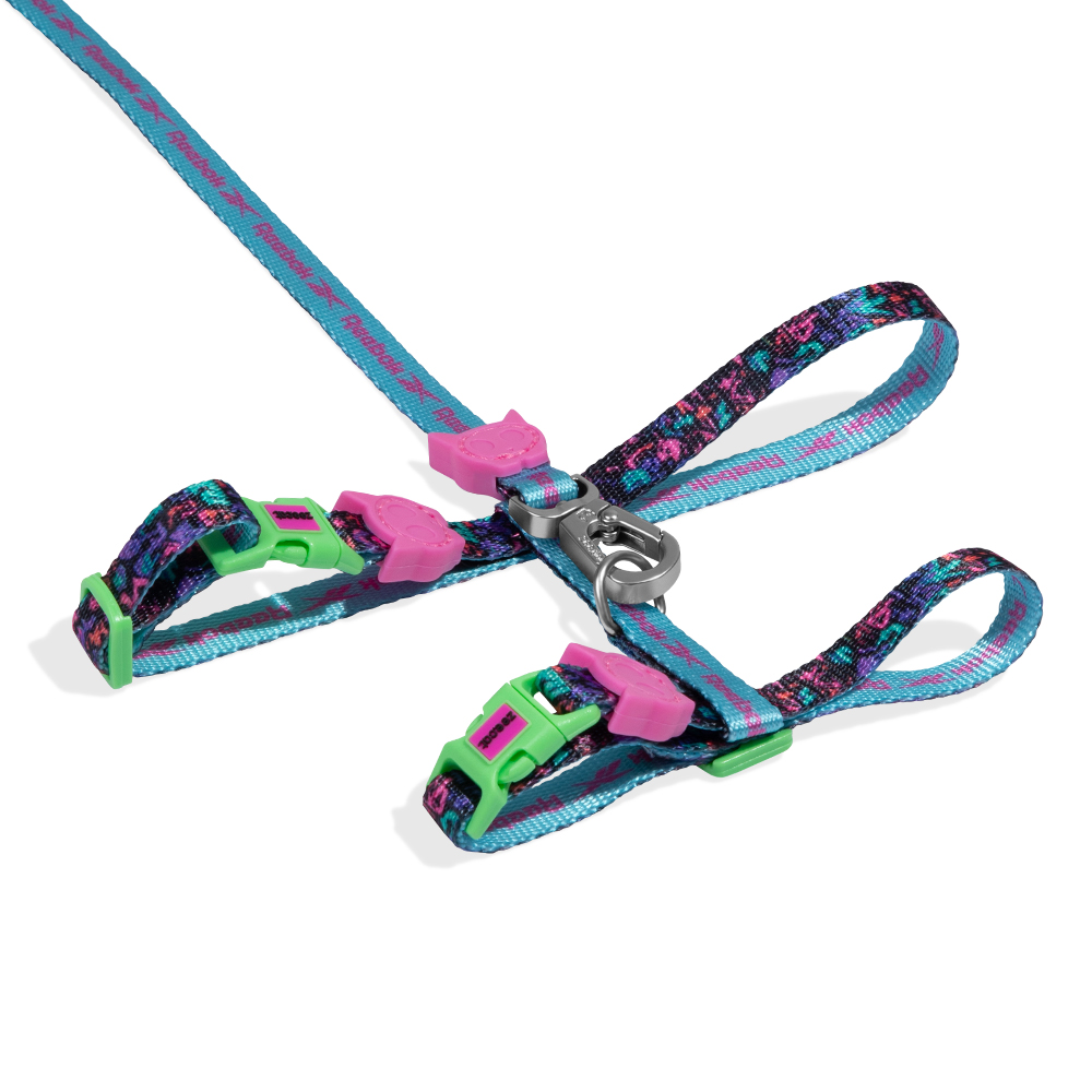 Peitoral com Guia Zee.Cat Reebok Aerobic para Gatos