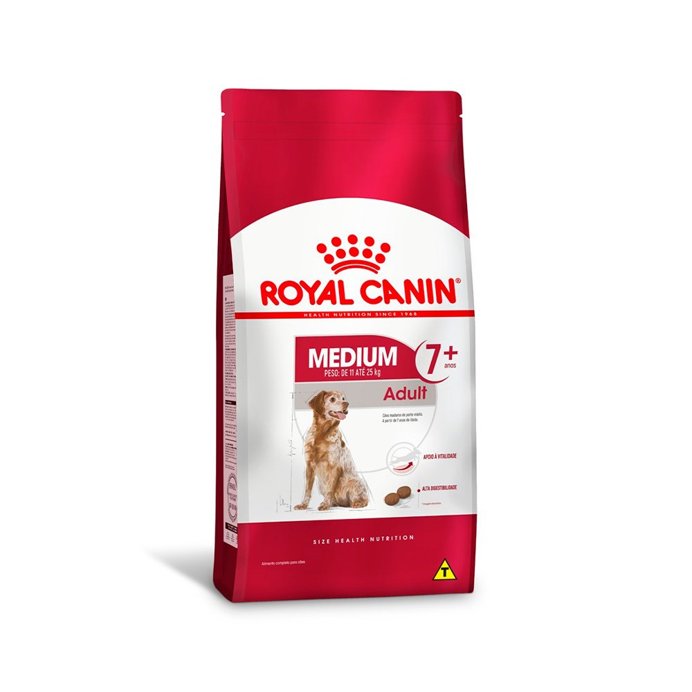 Ração Royal Canin para Cães Adultos Medium Adult 7+ 