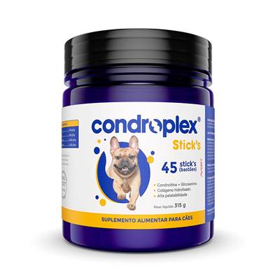 Suplemento Avert CondroPlex Stick's para Cães de Porte Pequeno e Médio - 45 Bastões 45 bastões