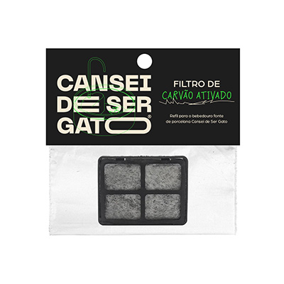 Refil Filtro Cansei de ser Gato Carvão ativado U