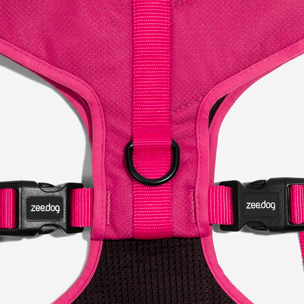 Peitoral para Cachorros Air Mesh Ajustável Pink Led | Imagem 4