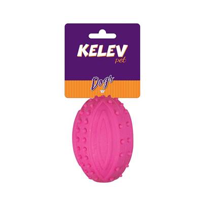 Brinquedo Jambo Kelev Mordedor Football Espinho Rosa para Cães U