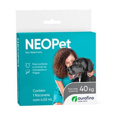 Antipulgas e Carrapatos Neopet Ourofino para Cães Acima de 40kg - 4,02ml 1 flaconete