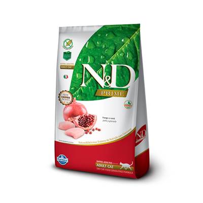 Ração N&D Prime para Gatos Adultos sabor Frango & Romã 0,4kg