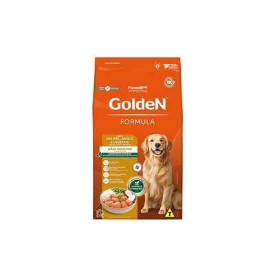 Ração Golden Fórmula para Cães Adultos Sabor Salmão e Arroz 3kg