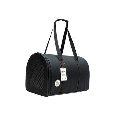 Bolsa de Transporte São Pet Nylon Liso para Cães e Gatos Preta