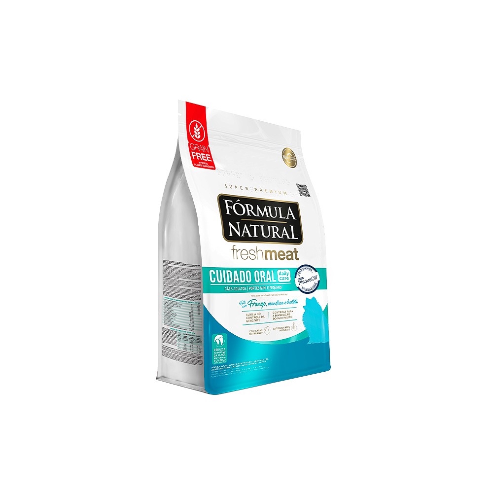 Ração Fórmula Natural Fresh Meat Cuidado Oral para Cães Adultos de Pequeno e Médio Porte