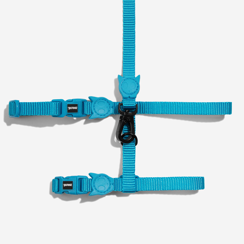 Peitoral com Guia Zee.Cat Ultimate Blue para Gatos | Imagem 0
