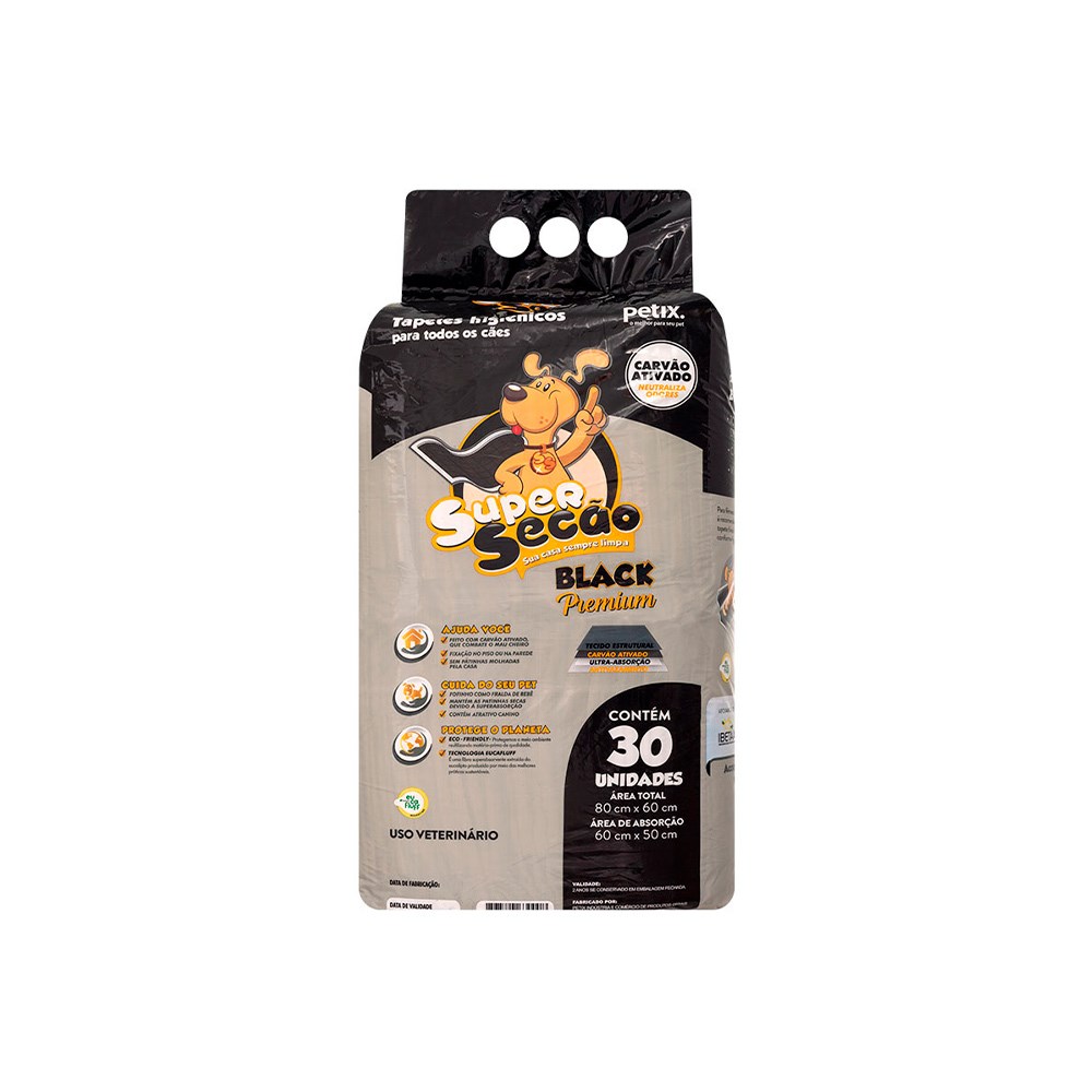 Tapete Higiênico Super Secão Black Premium