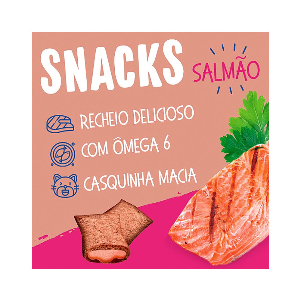 Snack Kelcat para Gatos Adultos sabor Salmão