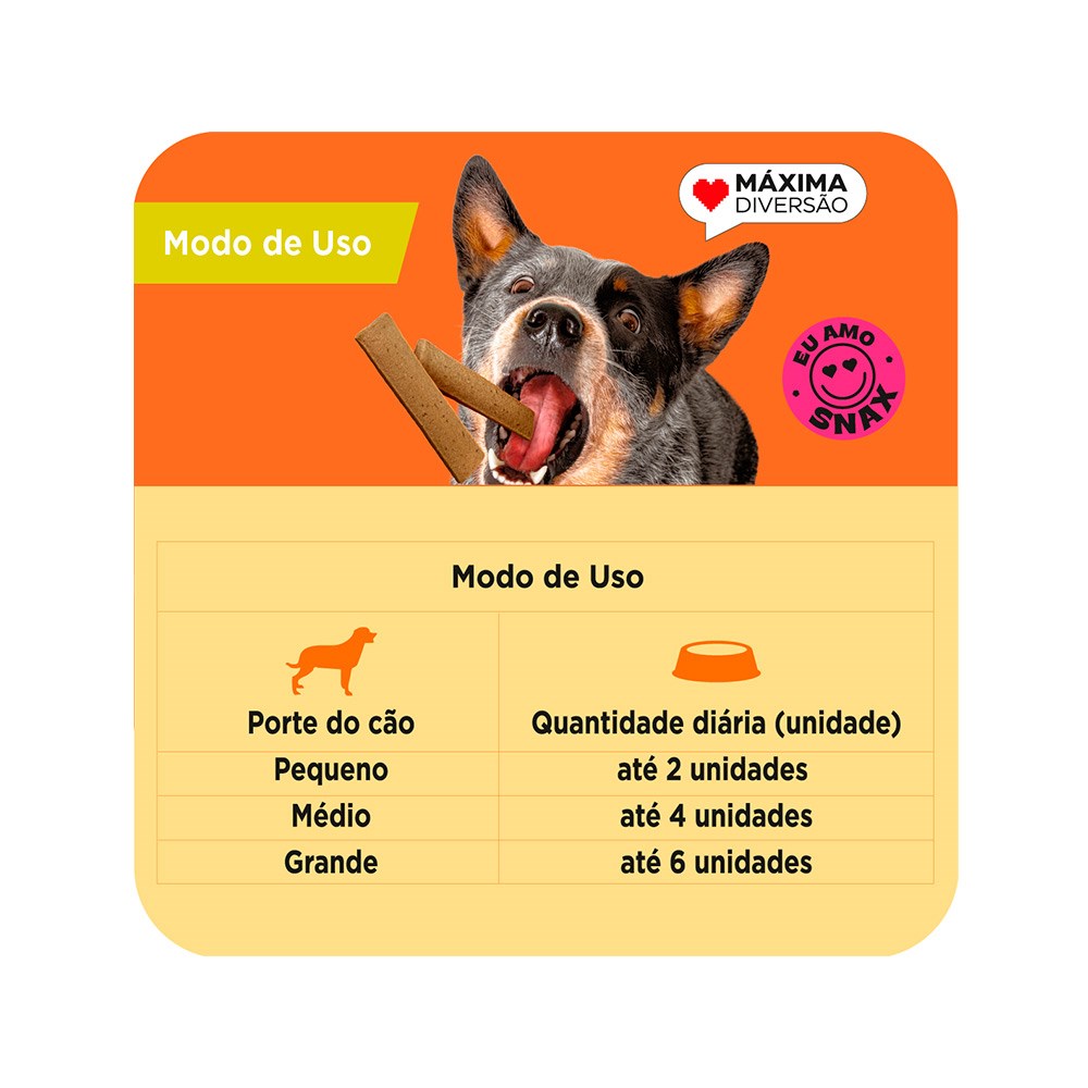 Snack Max Bifinho Frango para Cães Adultos
