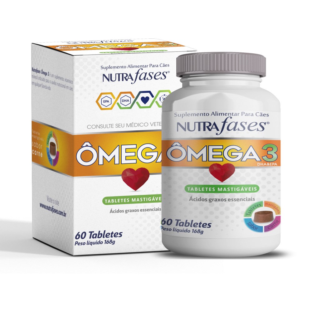 Suplemento Alimentar Nutrafases Ômega 3 para Cães