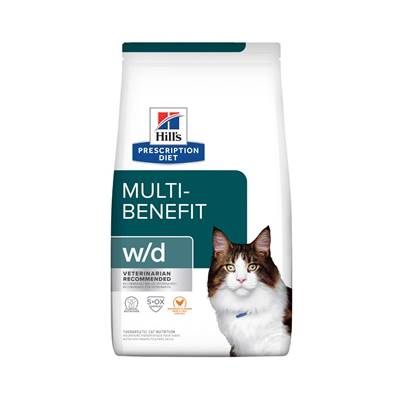 Ração Hill's Prescription Diet W/D para Gatos Adultos - Controle do Peso e Glicêmico 1,8kg