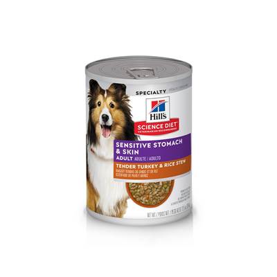 Ração Úmida Hill's Science Diet Pele Sensível para Cães Adultos Sabor Peru e Arroz 354g