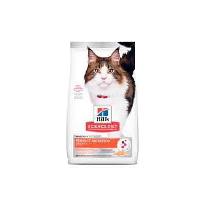 Ração Hill's Science Diet Digestão Perfeita para Gatos Adultos sabor Salmão 1.5kg