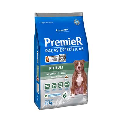 Ração Premier Raças Específicas Pit Bull para Cães Adultos 12kg