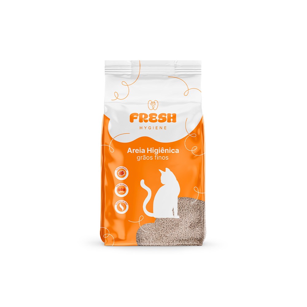 Areia Higiênica Fresh Grãos Finos