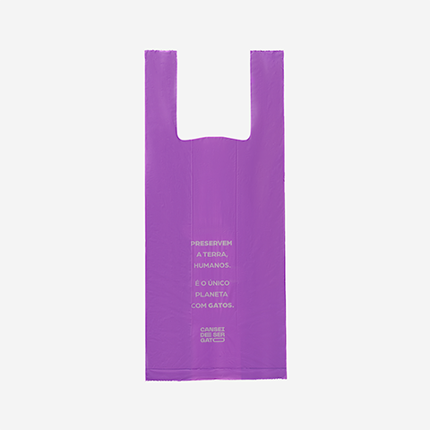Sacolas Biodegradáveis Cansei de Ser Gato | Zee.Dog