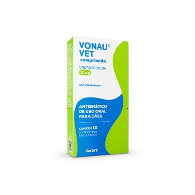 Antiemético Avert Vonau Vet 12mg para Cães com 10 Comprimidos