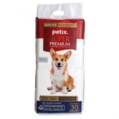 Tapete Higiênico Petix Super Premium para Cães 30 unidades